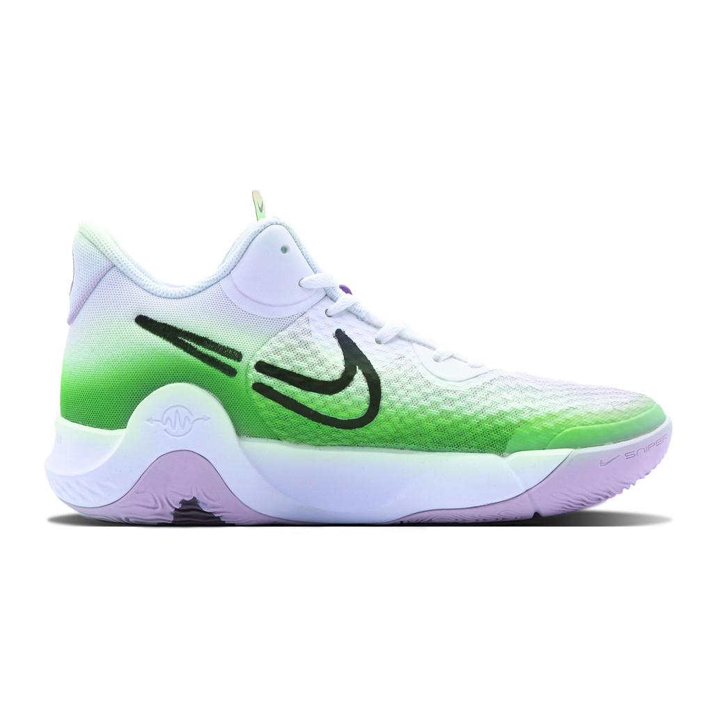 Nike KD Trey 5 IX Cushioning Slip Resistant Mid top Vintage Basketball Shoes Unisex Green DJ6922-100(Team147-)