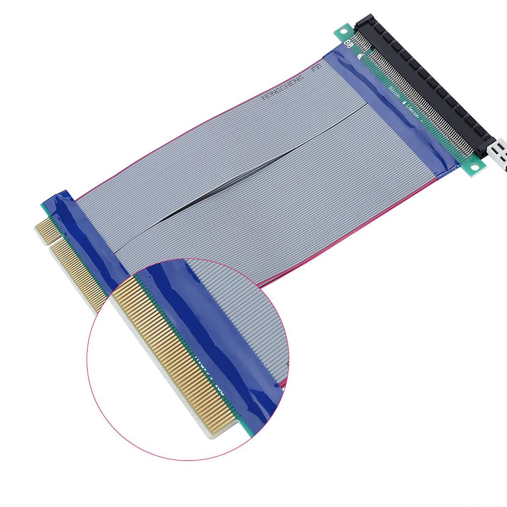 19CM PCI E Riser Card Extender PCI E 16X Soft Flat Extension Cable