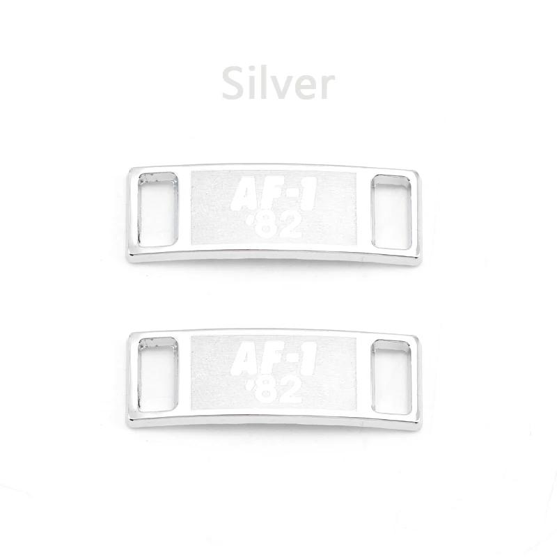 NEW AF1 Diamond Shoe Charms Fashion Laces Buckle Quality Metal Shoelaces Decoration Chapa Air Force Shoes One  Accessories 1Pair