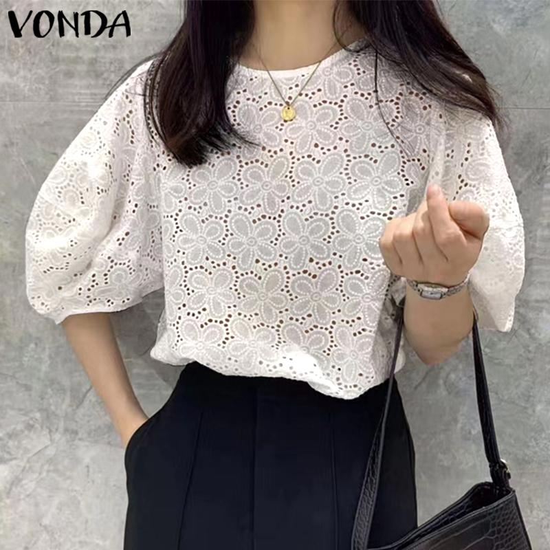 

Летние женские блузки VONDA с ​​цветочным принтом и модным принтом