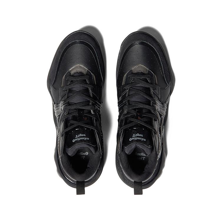 ONITSUKA TIGER Tigcourt Fashion Stoßdämpfende Verschleißfeste Mid Top Freizeitschuhe Unisex Freizeitschuhe Schwarz 1183C477-001