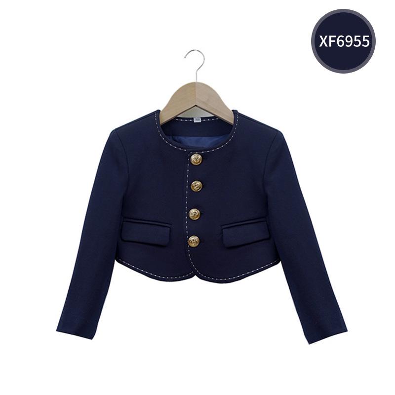 College-Stil Schuluniform-Blazer für Moderation, Rede und Abschlussfotos