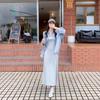 Koreanischer Stil Schlankmachendes Camisole-Kleid & Kariertes Lockeres Langarmhemd Set