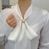 Retro Braided Scarf Holder Alloy Silk Ring with Faux Pearls Clip Rings for Women Round Buckle Clip Elegant Dresses And Shirts Fashionable
