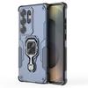 For Samsung Galaxy S25 Ultra Case Rotatable Ring Kickstand PC + TPU Shockproof Phone Cover