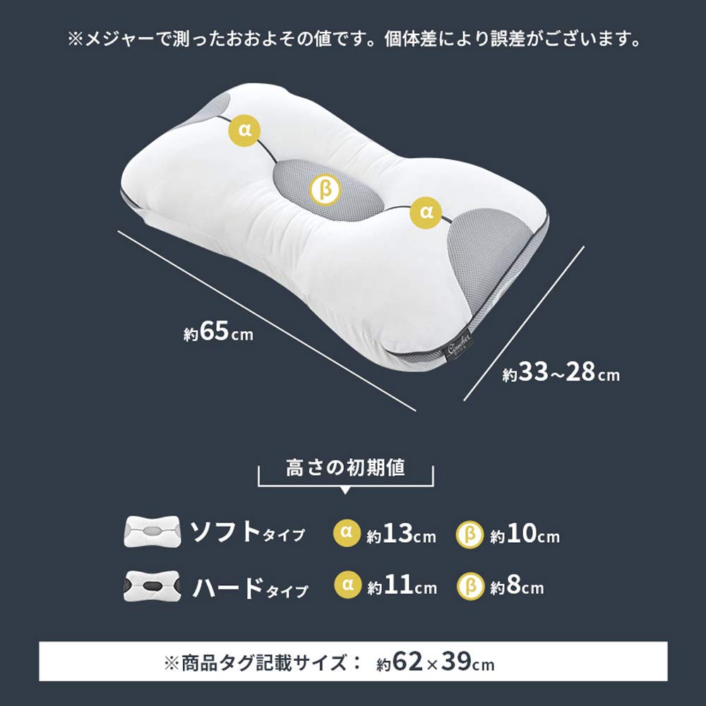 Nishikawa Pipe Cotton Pillow Height Adjustments X 4 Adjustable Nishikawa X Careful Anminkan of Washable Pillow Soft Gray Suitable for Side Sleeping