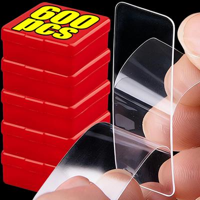Transparent Double Sided Wall Stickers Self Adhesive Nano Tape Strong Adhesion Reusable Traceless Waterproof Sticker Wholesale