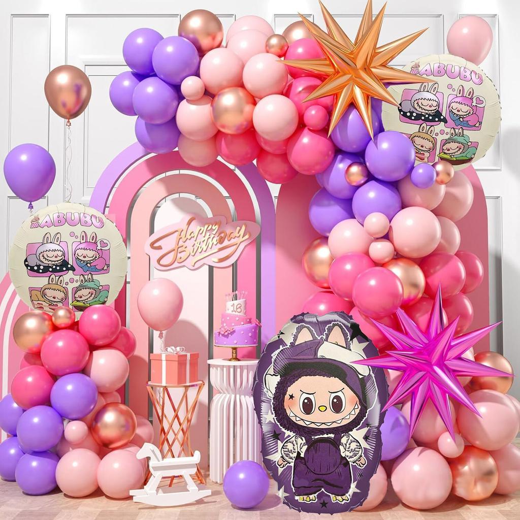 Cute Themed Birthday Balloon Set for Children's Birthday Party Decoration Balloon Set