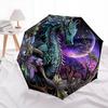 1pc Fantasy Dragon Automatic Opening/Closing Umbrella - Portable 3-Fold Design, 8-Bone Iron Frame Outdoor Umbrella, Perfect Festival Gift for Fan
