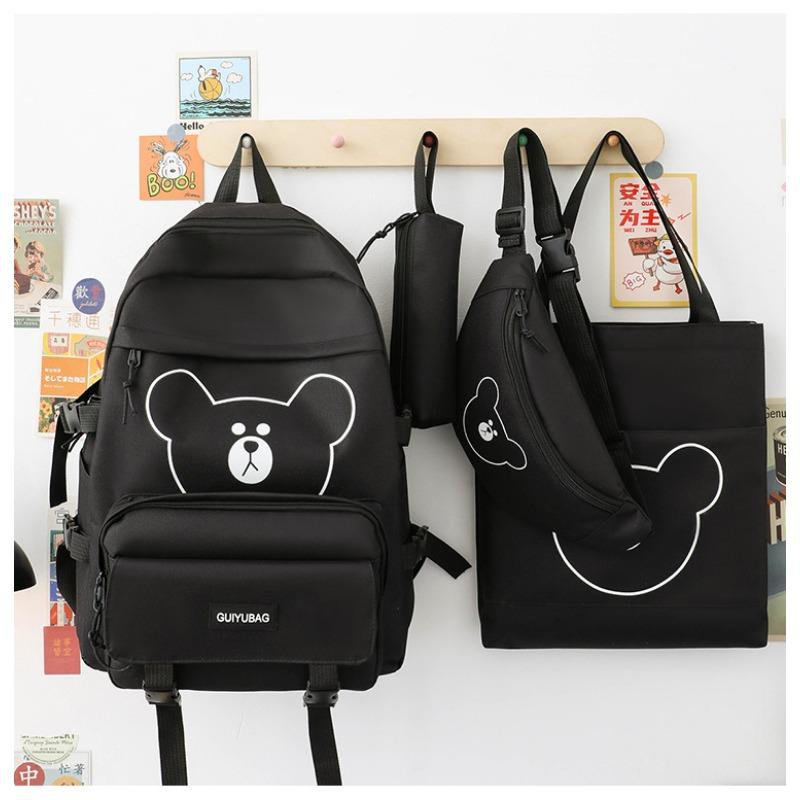 Junior High School Students Backpack Multi-piece Set High School Students Lightweight Ins Campus Sweet Student Backpack