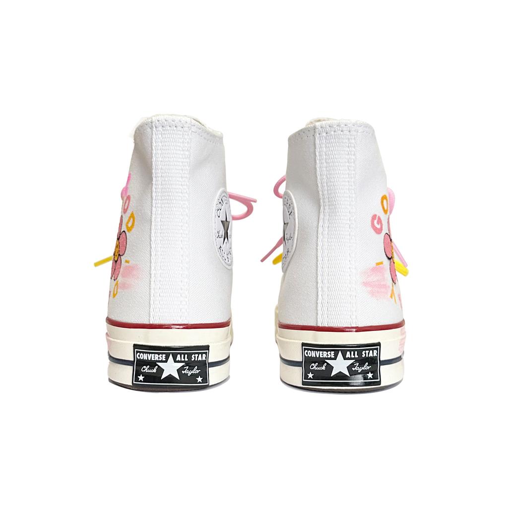 Converse 1970s Slip Resistant Coverage Quick Dry High top Canvas Shoes Unisex White 162056C(TeamK-)