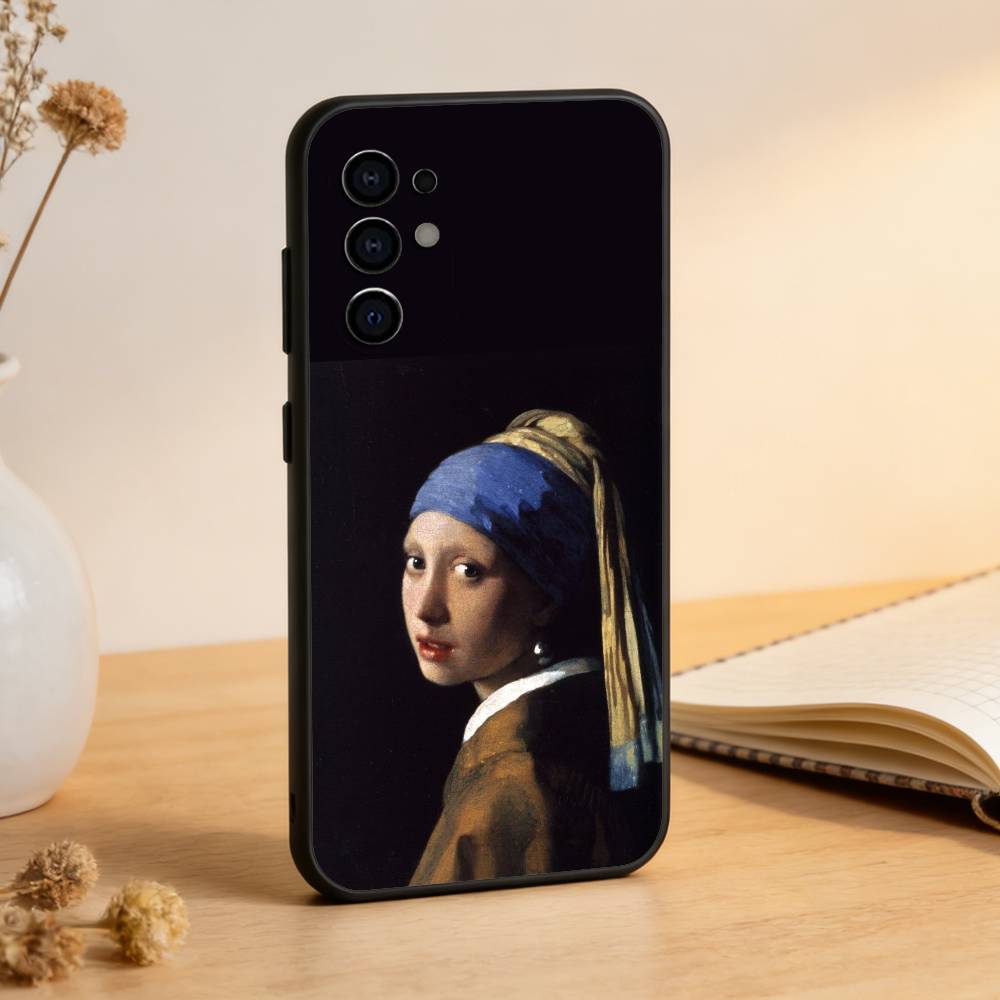 

Girl Art Painting Phone Case For Samsung S25,S24,S21,S22,S23,S30,Ultra,S20,Plus,Fe,Lite,Note,10,Black Cover Samsung S21plus