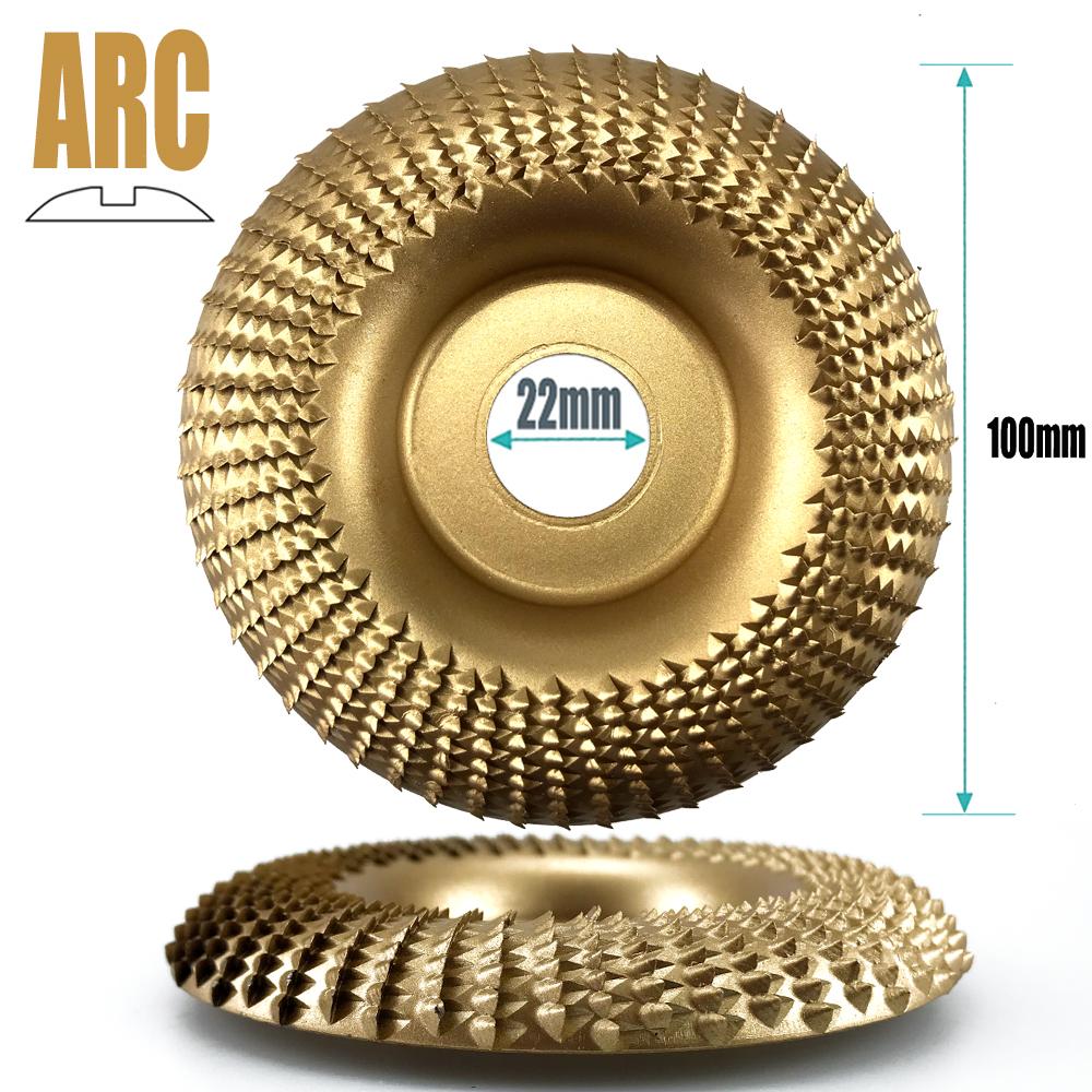 16/22mm Aperture 100mm Arc Angle Grinding Wheel Woods Shaping Grinding Discs Woodworking Sanding Wheel Rotary Abrasives