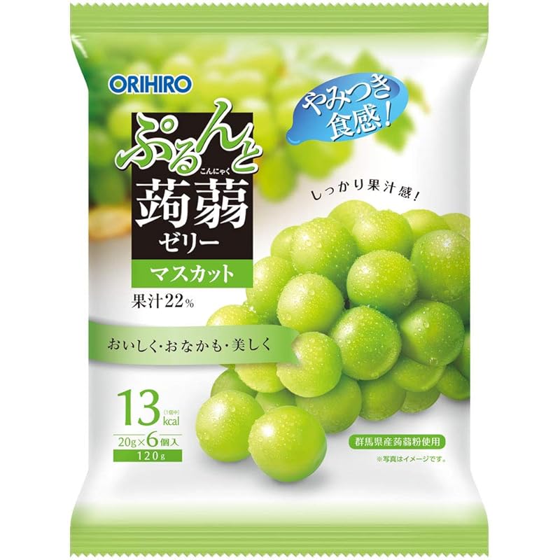 

Orihiro Purunto konnyaku jelly muscat (20g x 6 pieces) x 6 bags