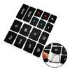 Black Overlay Button Repair Decal Climate Control Sticker