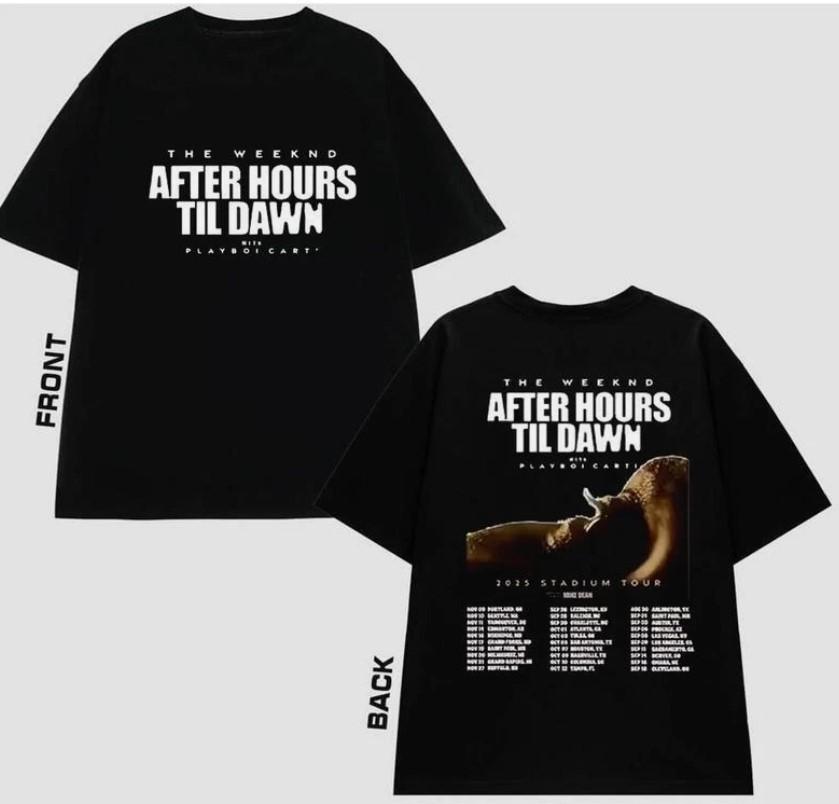 The Weeknd After Hours Tour 2025 Shirt Music Rapper Tour Tee Unisex T-Shirt S