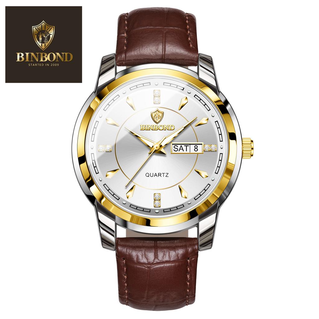 Famous Men's Watch Waterproof Casual Fashion Business Watch Men's Student Leather Quartz Watch