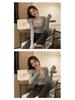 Stylish Women's U-Neck Long Sleeve Knit Sweater - Solid Color Autumn/Winter Top