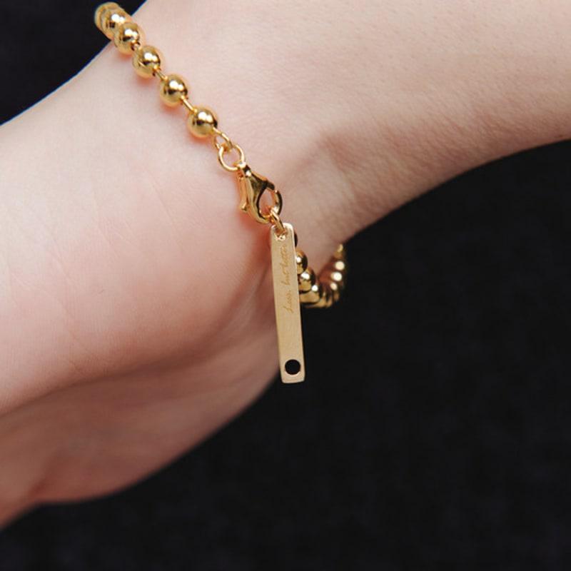 LUNNE Silver 925 Ball Chain Bracelet (4mm) #LSB13