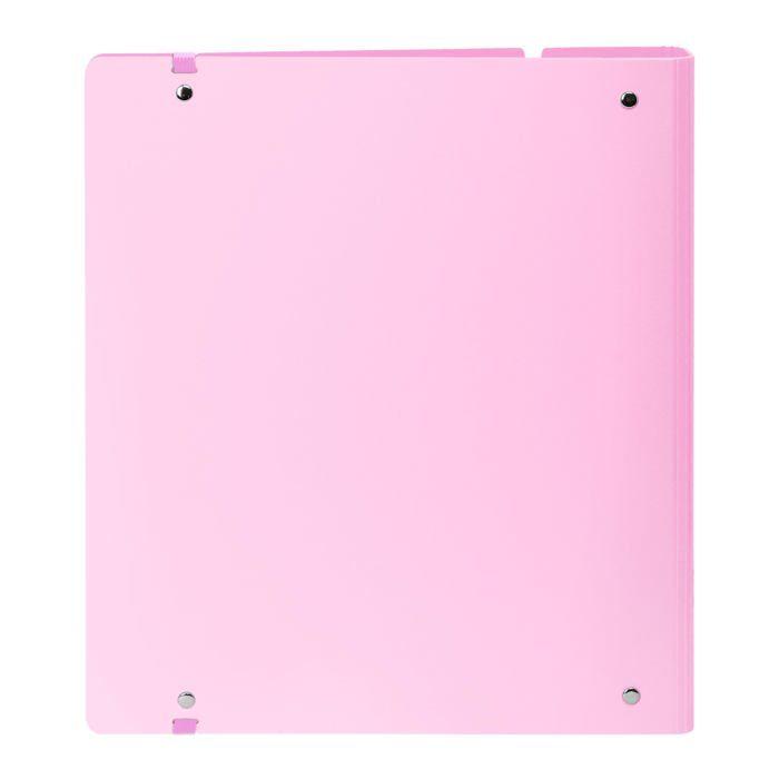 Classeur avec recharge - safta - 4 anneaux de 35 mm - 100 feuilles A4 - 27x4x32 cm - Bleu Clair/Rose Clair