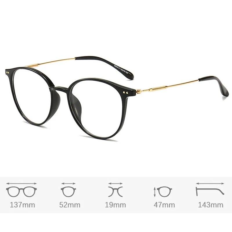 Luxury Design Myopia Glasses Anti-Blue Light Computer Eyeglasses Women Fashion Prescription Near Sight Glasses Diopter 0 To -4.0