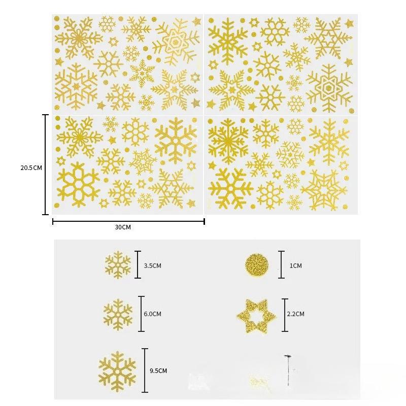 Weihnachtsspiegel-Aufkleber, Weihnachtsmann, Schneemann, Elch, Fensteraufkleber, Schneeflocke, Fensteraufkleber, Frohe Weihnachten, Frohes Neues Jahr 2025