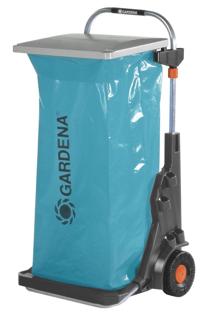 GARDENA Gartenwagen mit Kehrschaufel, Türkisblau, 70 kg Tragfähigkeit, 232-20