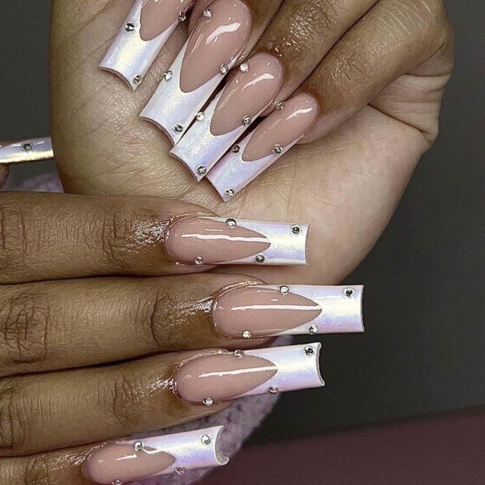

Coffin Fake Nails Press on Nails False Nail Waterproof Nail Tips Girl