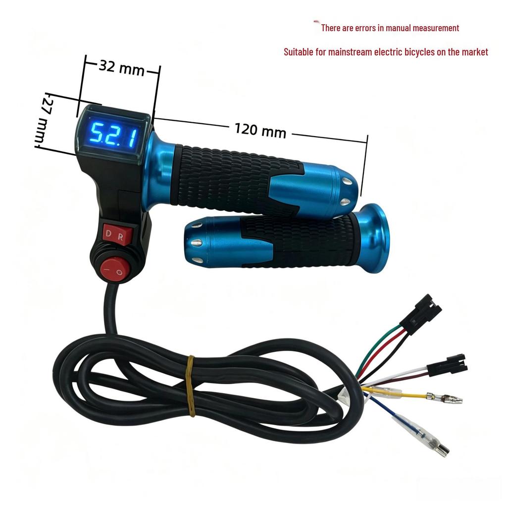 Blue Screen Electric Vehicle Throttle with Voltage Display