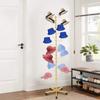 Gold 16-Hook Free Standing Hat Rack, 30lbs Capacity Display Stand for Closet, Modern Entryway & Boutique, Space-Saving Organizer