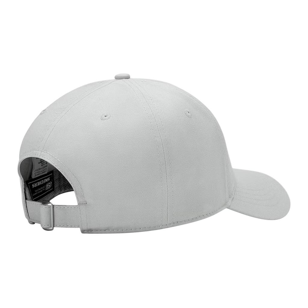 Skechers Basic Sports Series Retro Logo Design Casual Versatile Cotton Baseball Cap Unisex hats Moon-Gray L226U060-00MV