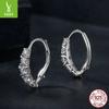 Simple Classic Shining Moissanite Ear Buckle Lady, Elegant And Confident S925 Sterling Silver Earrings Earrings