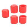 5pcs Silicone Blanking Cap 30mm Flexible Wear Resistant Universal Intake Vacuum Hose Plug Red