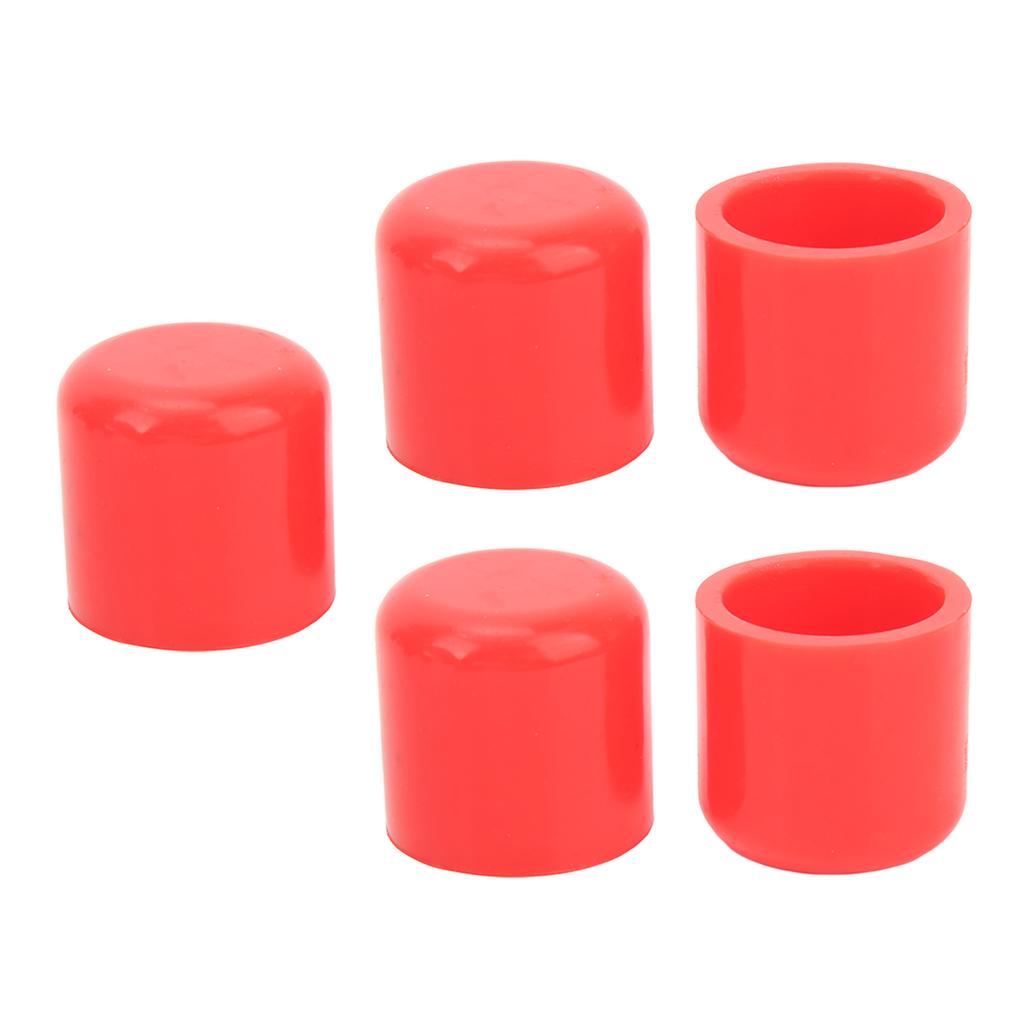 5pcs Silicone Blanking Cap 30mm Flexible Wear Resistant Universal Intake Vacuum Hose Plug Red