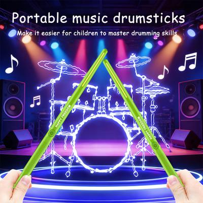 1 Set Air Drum Kit with Drumsticks Pedals Audio Converter Speaker 3D