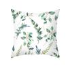 Summer Small Fresh Green Plant Print Pillowcase Peach Skin Green Leaf Home Sofa Pillowcase Bedroom Cushion