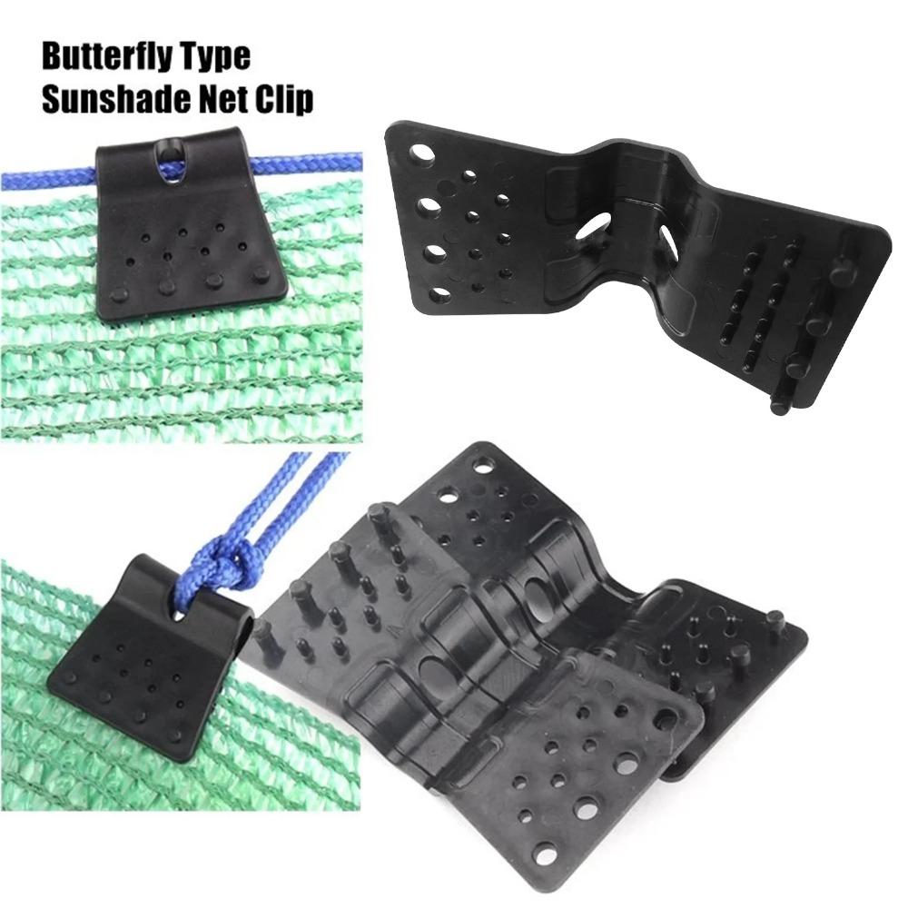 1~100pcs Butterfly Sunshade Net Clip Home Fence Installation Hook Greenhouse Film Sun Shading Net Clamp Outdoor Tent Hang Tongs