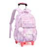 Zaino Scolastico con Ruote Zaino Trolley per Bambine Studentesse Zaino a Ruote Trolley Borsa Scolastica Trolley da Viaggio Bagaglio