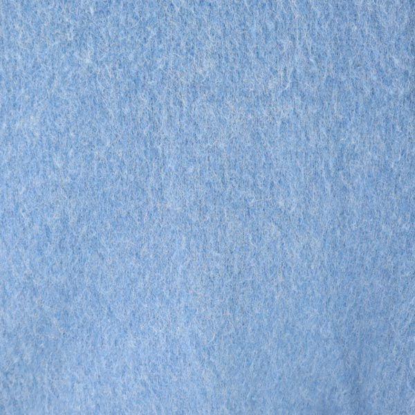 Sears 60s 70s Mohair Long Sleeve V Neck Knit L Blue Sweater Men's Used