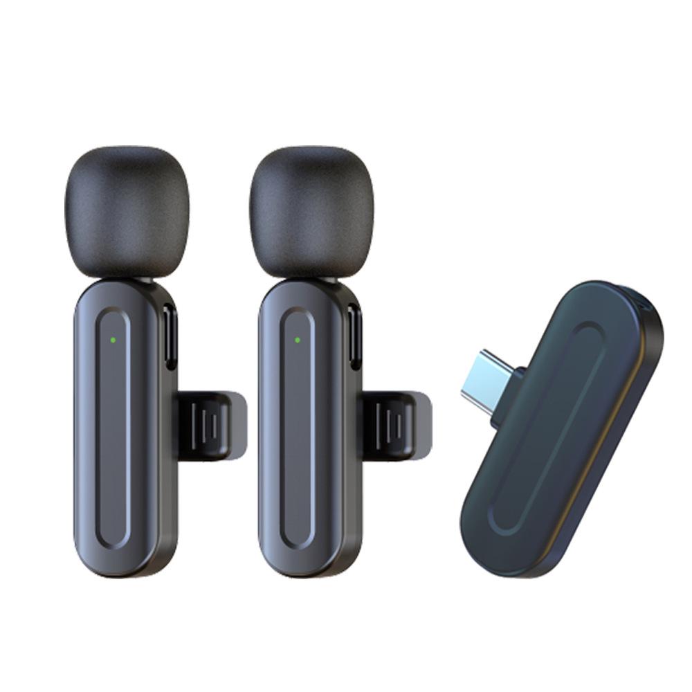 Wireless Lavalier Microphone with Intelligent Noise Reduction for Live Streaming, Vlogging, and Video Recording