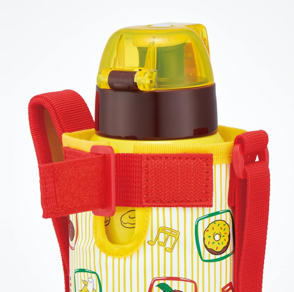 Skater Water Bottle Curious George 400ml for Children with Cover KSTCH4-A