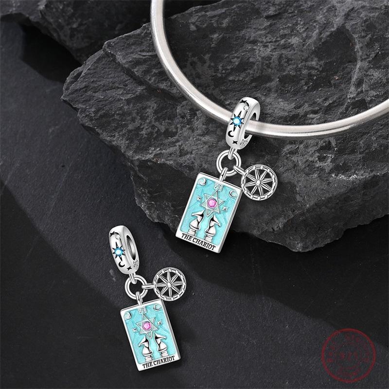 100% Copper Tarot Chariot Shiny Zirconia Beads 3Mm Diy Holiday Exquisite Jewelry Gift Making