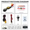 Universal Car HD 720p Ahd Korea Car Camera Starlight Night Vision Waterproof Car Reversing Camera 170 Degrees Fisheye Camera