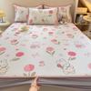 New Cute 3-Piece Ice Vine Cooling Mat Pillowcase & Bed Sheet Set with Digital Print - Spring/Summer