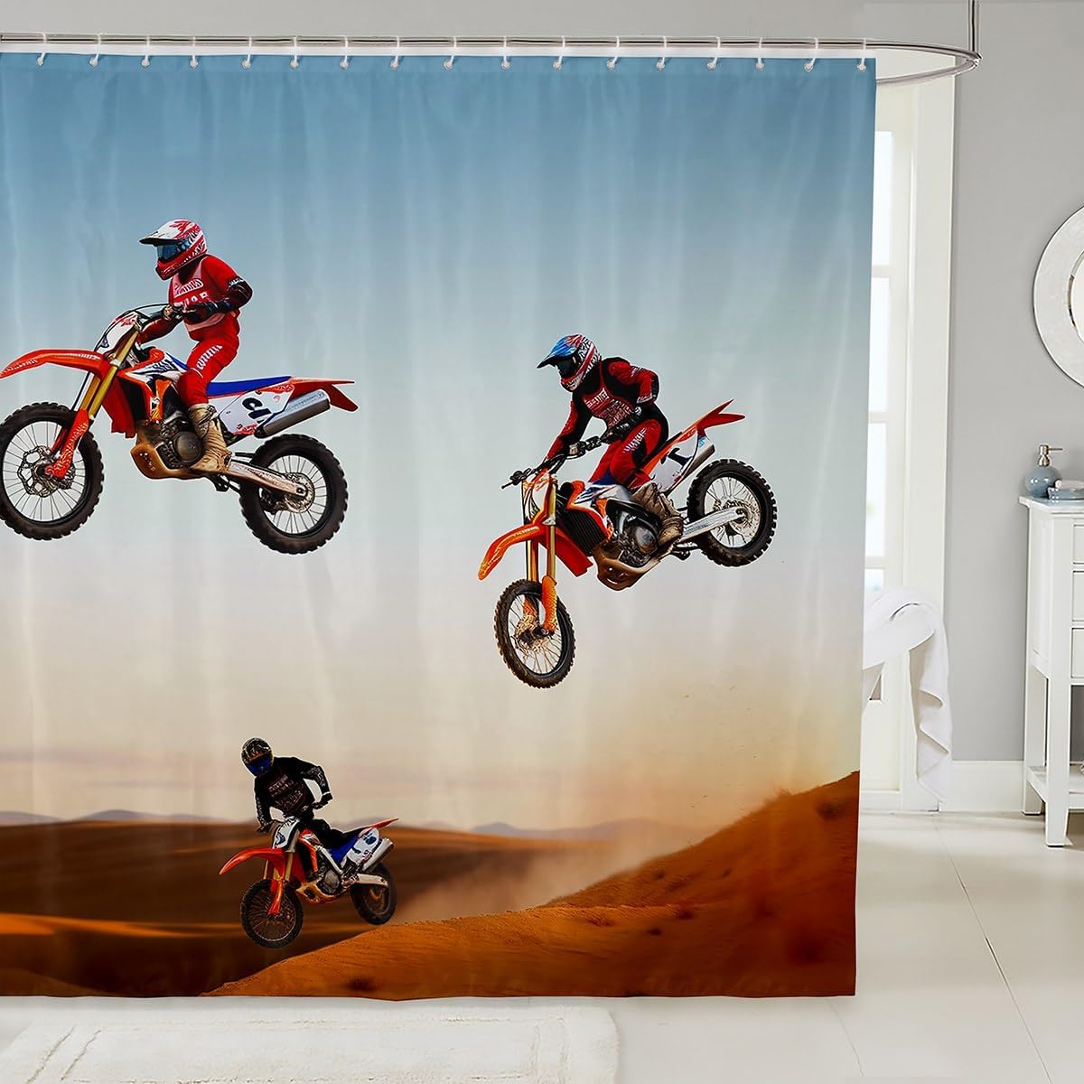 Puppy Dog Shower Curtain For Kids Boys Girls Cute Bath Curtain Cute Yellow Dog Shower Curtain Cartoon Animal Pattern Farmhouse 90x180CM