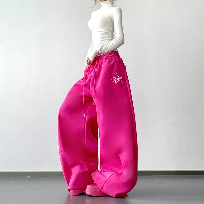 Elegant 2025 Autumn/Winter Women s High-Waisted Slimming Thick Casual Sweatpants S
