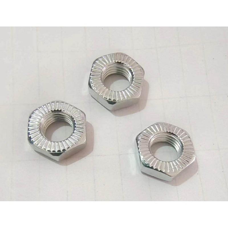 Bicycle Front Axle Nut & Children's Rear Axle Fine Thread Screw with Flange Crank Cap for Bottom Bracket