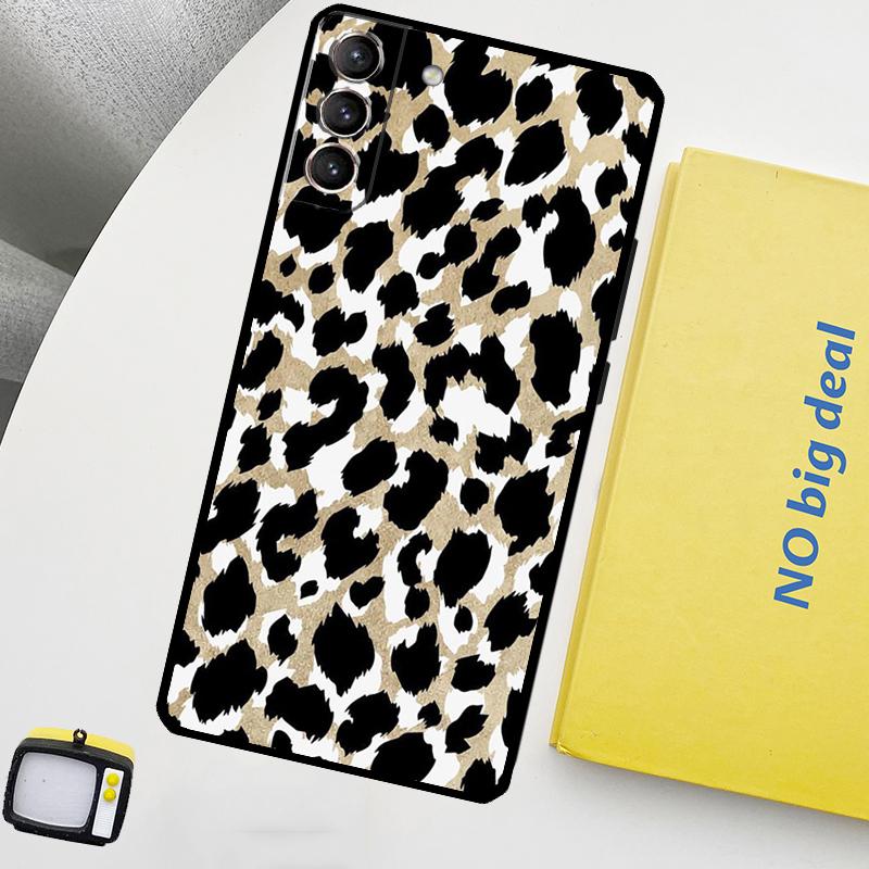 

Leopard Skin Phone Case For Samsung Galaxy S25 S26 Ultra S20 S21 S22 S23 Plus S10 S25 FE S24 Ultra Cover Galaxy S21