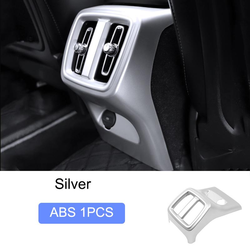For volvo XC40 C40 EX40 2019-2025 Car Styling Interior Accessories Central Console Decoration Frame Cover Trim Silver Sticker