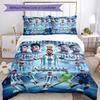 Messi Argentina Football Team Personalized Name Bedding Set,Breathable Bed Linen for Guest Room Decoration,Perfect Housewarming Gift,All Season Duvet 